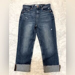 Loft Women’s Denim High Waist Straight Crop Capris